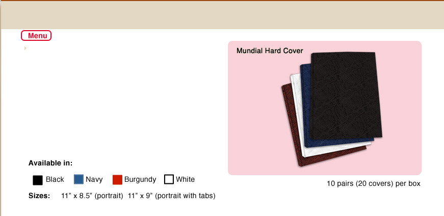 Mundial Hard Covers - Justbinding.com